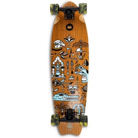 Cruiser Skateboard GHETTOBLASTER CRUISER GEROGLIFIC FISH TAIL TEAK 33" 9.5"