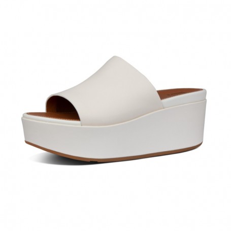 FitFlop ciabatta donna ELOISE LEATHER WEDGES - STONE
