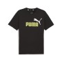 PUMA 586759-96 T-Shirt Uomo Puma Black Lime Sheen