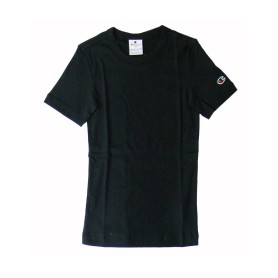 Champion TEE Soft Cotton 1x1 Rib Donna Cotone Nero