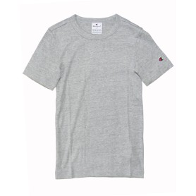 Champion TEE Soft Cotton 1x1 Rib Donna Cotone Grigio