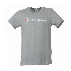 Champion TEE Light Cotton Jersey Donna Logo Grande Cotone Grigio