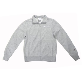 Champion FULL ZIP SWEATSHIRT Heavy Soft Compact Spring Poly Terry Donna Grigio