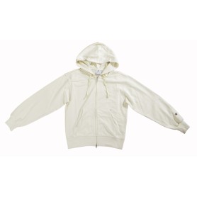 Champion FULL ZIP HOODIE SWEATSHIRT Heavy Soft Compact Spring Poly Terry Donna Naturale