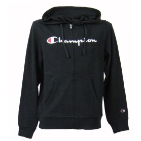Champion FULL ZIP HOODIE SWEATSHIRT Heavy Soft Compact Spring Poly Terry Uomo