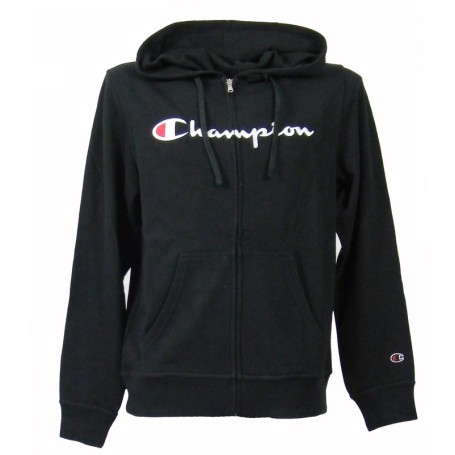 Champion FULL ZIP HOODIE SWEATSHIRT Heavy Soft Compact Spring Poly Terry Uomo