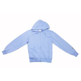 Champion FULL ZIP HOODIE SWEATSHIRT Heavy Soft Compact Spring Poly Terry Donna Lilla