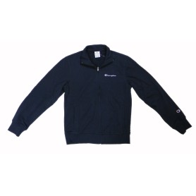 Champion FULL ZIP SWEATSHIRT Heavy Soft Compact Spring Poly Terry Uomo Blu Navi