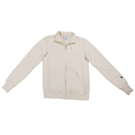 Champion FULL ZIP SWEATSHIRT Heavy Soft Compact Spring Poly Terry Donna Naturale
