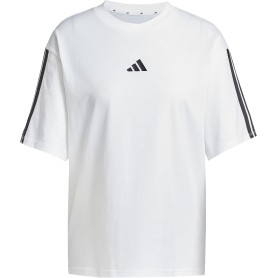 adidas Essentials Donna 3-Stripes Boyfriend Tee - White