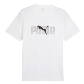 PUMA T-Shirt Ess+ Logo Lab Summer Tee 684667 Puma Whaite 02