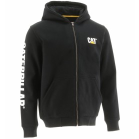 Caterpillar Men's Full-Zip Hooded Sweatshirt Nero