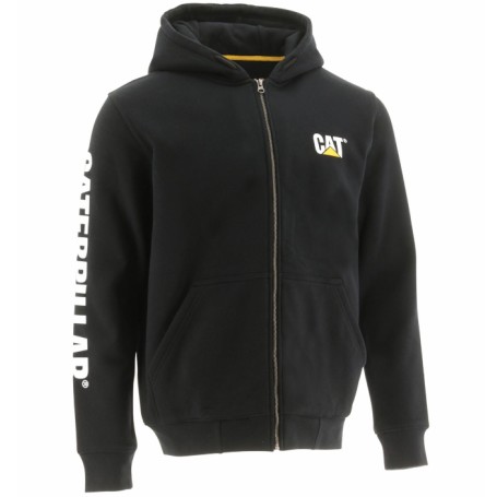 Caterpillar Men's Full-Zip Hooded Sweatshirt Nero