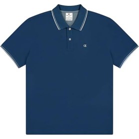 Champion POLO M/M Light Cotton Pique uomo Cotone blu