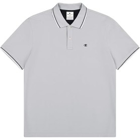 Champion POLO M/M Light Cotton Pique uomo Cotone Grigio Chiaro