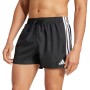 Adidas 3 Stripes 3 Swimming Shorts Black