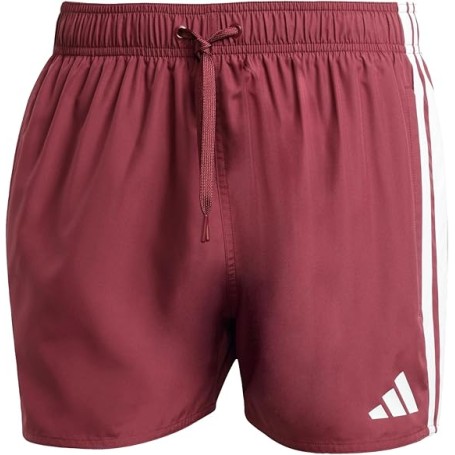 adidas 3-Stripes Uomo Swim Shorts 3-Inch - Burgundy