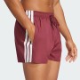 adidas 3-Stripes Uomo Swim Shorts 3-Inch - Burgundy