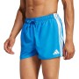 adidas 3-Stripes Uomo Swim Shorts 3-Inch - Blue