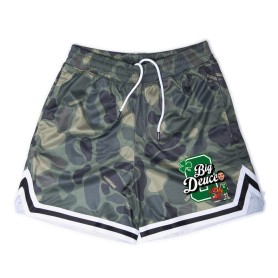 Srimmage Bermuda Basketball CAMO WOOD BIG DEUCE Green