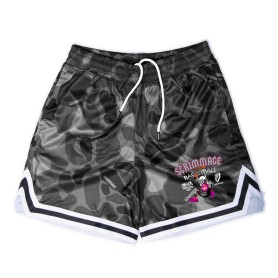 Srimmage Bermuda Basketball CAMO WOOD SKULLMAN Green