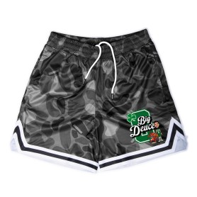 Srimmage Bermuda Basketball CAMO WOOD BIG DEUCE Black