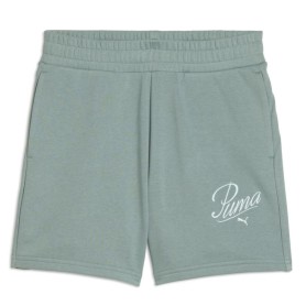 PUMA Ess Script High-Waist Shorts 5"