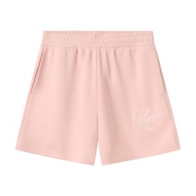 PUMA Ess Script High-Waist Shorts 5"