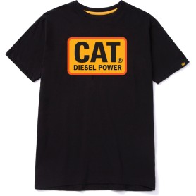 Maglietta Caterpillar CAT Diesel Power con vestibilità classica Black-Orange