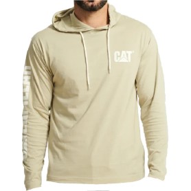 T-Shirt manica lunga con cappuccio CAT - UPF Defender Long Sleeve Tee Peyote