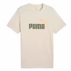 PUMA ESS No.1 Logo Tee Uomo – T-Shirt in Cotone con Stampa Iconica Look Sportivo Alpine Snow