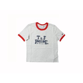 T-shirt crop donna Champion girocollo – Crop top manica corta stile casual moderno Panna