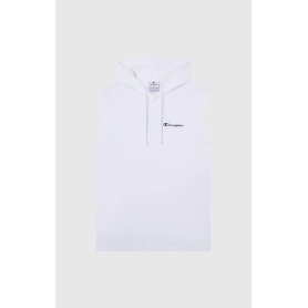 Canotta con cappuccio uomo Champion Icons – Jersey di cotone leggero, senza maniche Bianco
