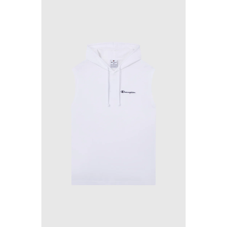 Canotta con cappuccio uomo Champion Icons – Jersey di cotone leggero, senza maniche Bianco