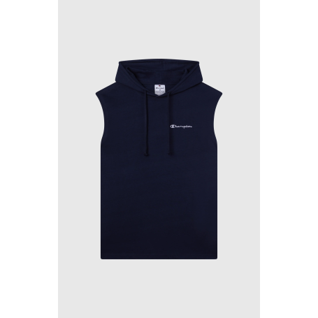 Canotta con cappuccio uomo Champion Icons – Jersey di cotone leggero, senza maniche Blu