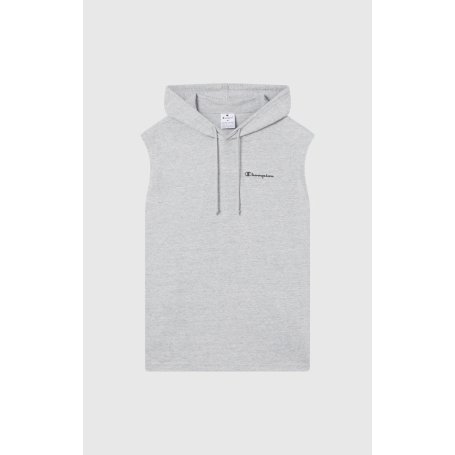 Canotta con cappuccio uomo Champion Icons – Jersey di cotone leggero, senza maniche Grigio
