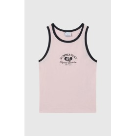 Champion Canotta ringer donna con grafica – Top senza maniche in cotone stile sportivo casual Rosa
