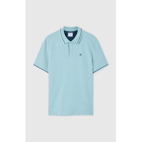 Polo uomo Champion Polo Gallery in cotone piqué – Standard Fit, leggera e traspirante Azzurro
