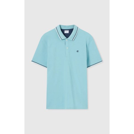 Polo uomo Champion Polo Gallery in cotone piqué – Standard Fit, leggera e traspirante Azzurro