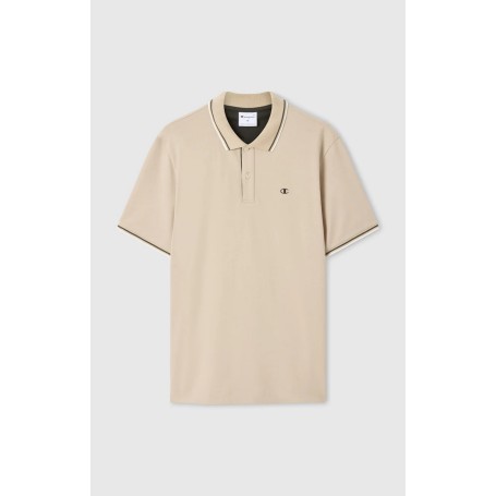 Polo uomo Champion Polo Gallery in cotone piqué – Standard Fit, leggera e traspirante Beige