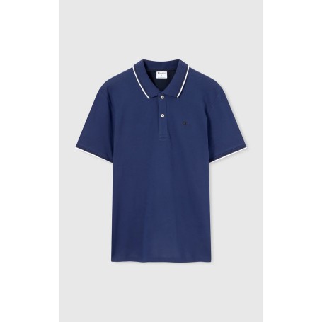 Polo uomo Champion Polo Gallery in cotone piqué – Standard Fit, leggera e traspirante Blu BS561