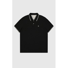 Polo uomo Champion Polo Gallery in cotone piqué – Standard Fit, leggera e traspirante Nero