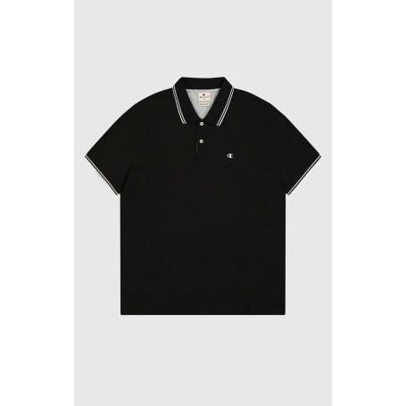 Polo uomo Champion Polo Gallery in cotone piqué – Standard Fit, leggera e traspirante Nero