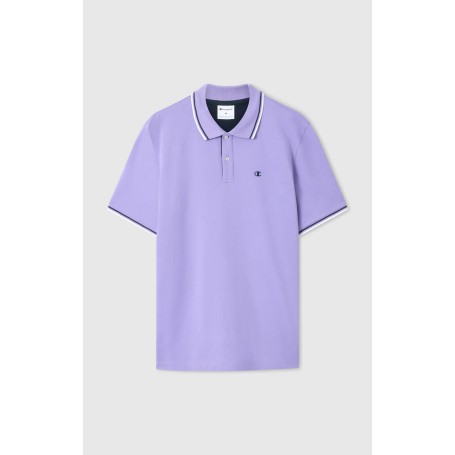 Polo uomo Champion Polo Gallery in cotone piqué – Standard Fit, leggera e traspirante Viola