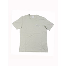 Champion T-shirt uomo in cotone logo piccolo Beige