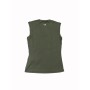 Canotta donna Champion Icons – Smanicata in tessuto a costina elasticizzata con effetto slavato Verde