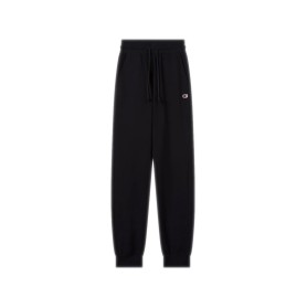 Pantaloni Donna Champion Icons Slim Fit con Polsino in Cotone Elasticizzato Nero