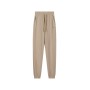 Pantaloni Donna Champion Icons Slim Fit con Polsino in Cotone Elasticizzato Beige