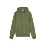 Champion Felpa Uomo con Cappuccio e Zip Icons Regular Fit in Cotone e Poliestere 310 g con Tasche e Logo Ricamato Verde