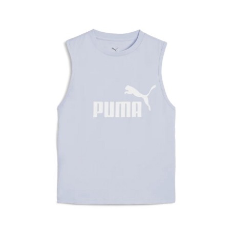 Puma Canotta Donna Sportiva Slim Fit in Cotone – Tank Top Girocollo con Logo N.1 Mauve Pop